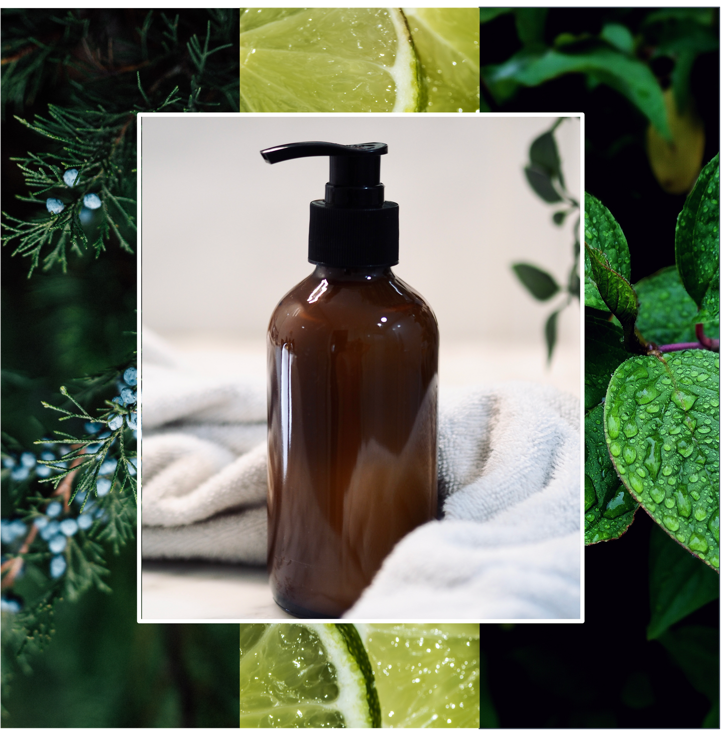 PROTECTION Lotion Mains & Corps 250ml : Génévrier, Citron Vert & Menthe Verte