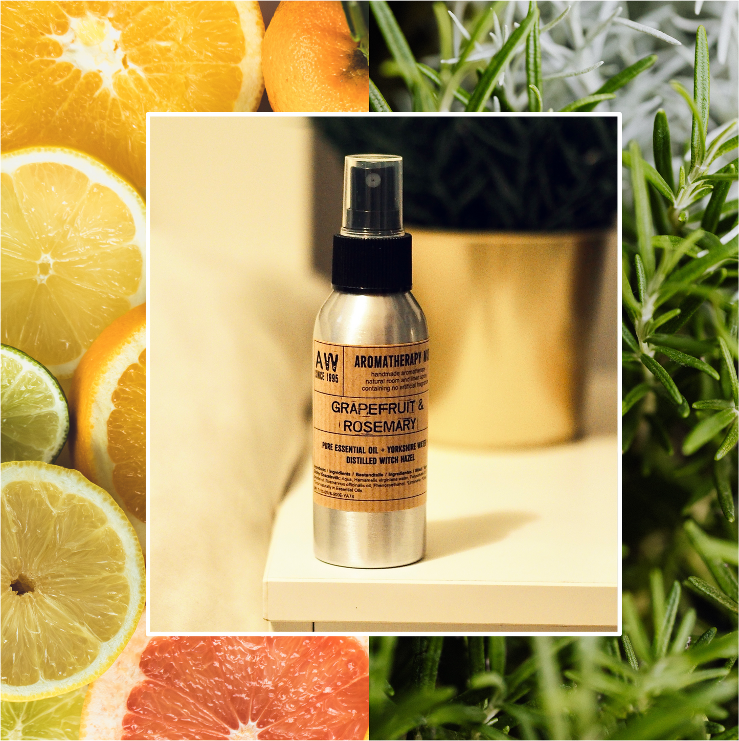 100ml Essential Oil Mist - Grapefruit and Rosemary
