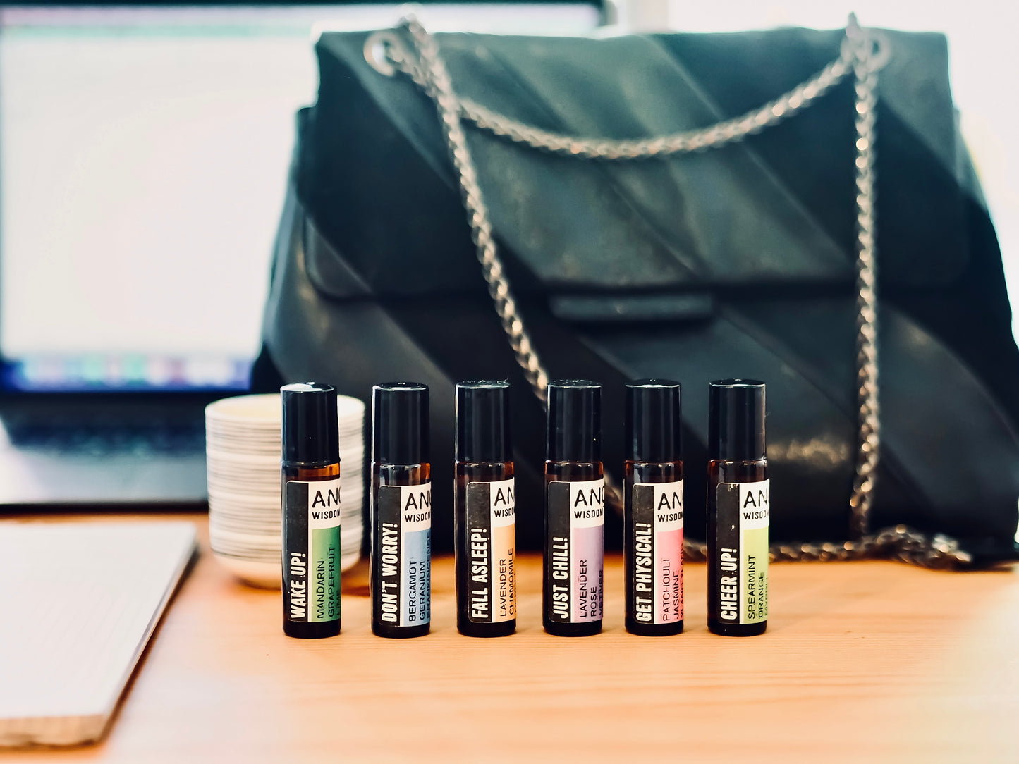 Cheer Up : Spearmint, Orange, Myrrh - 10ml Roll On Essential Oil Blend