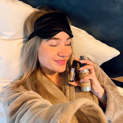 PEACEFUL SLEEP RITUAL FULL EXPERIENCE, including Milos Atomiser : Fall Asleep Roll On + Sweet Dreams Pillow Mist + Sleep Easy Essential Oils Blend + Milos Atomiser