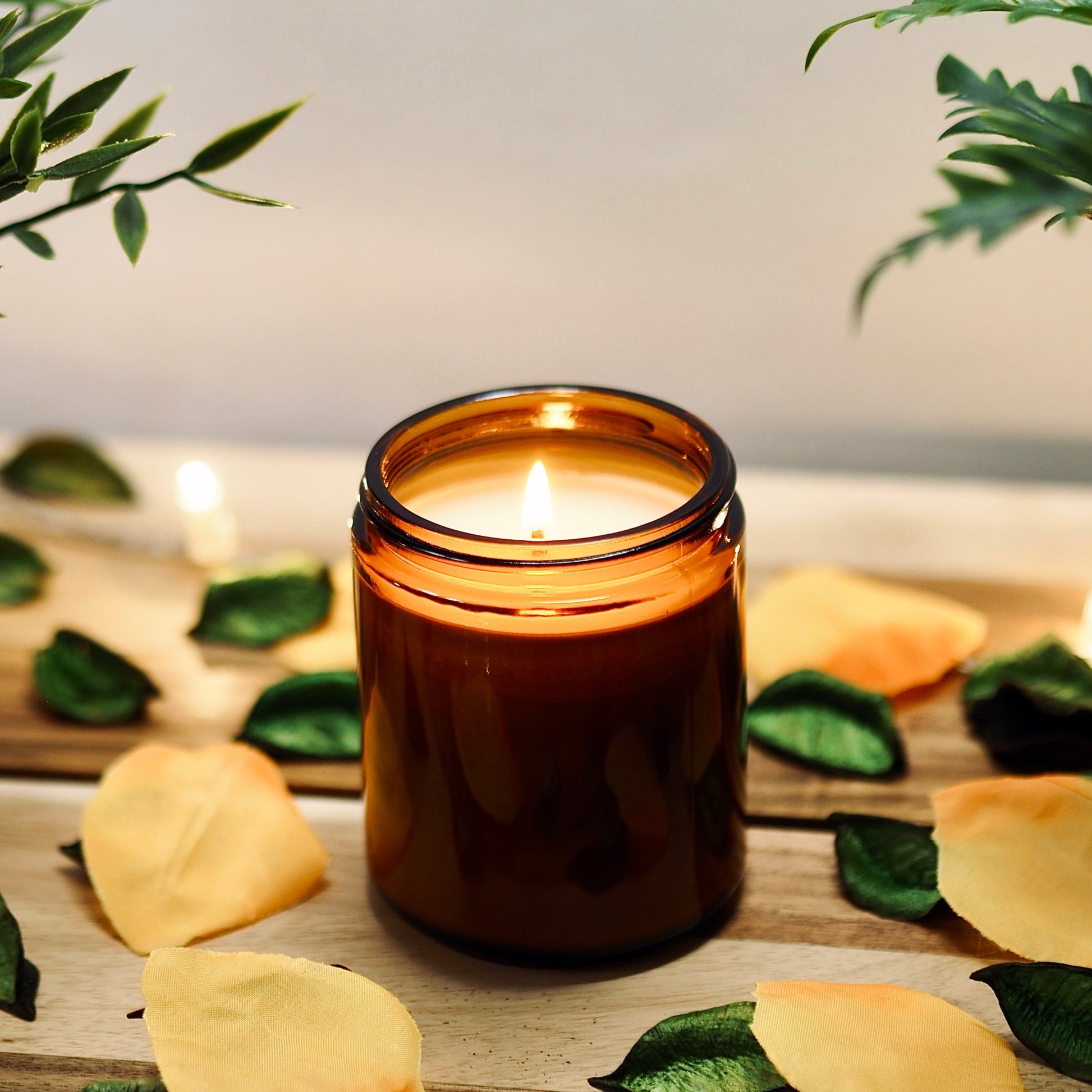 Organic YlangYlang Sandalwood Aromatherapy Soy Candle 100% -  Portugal